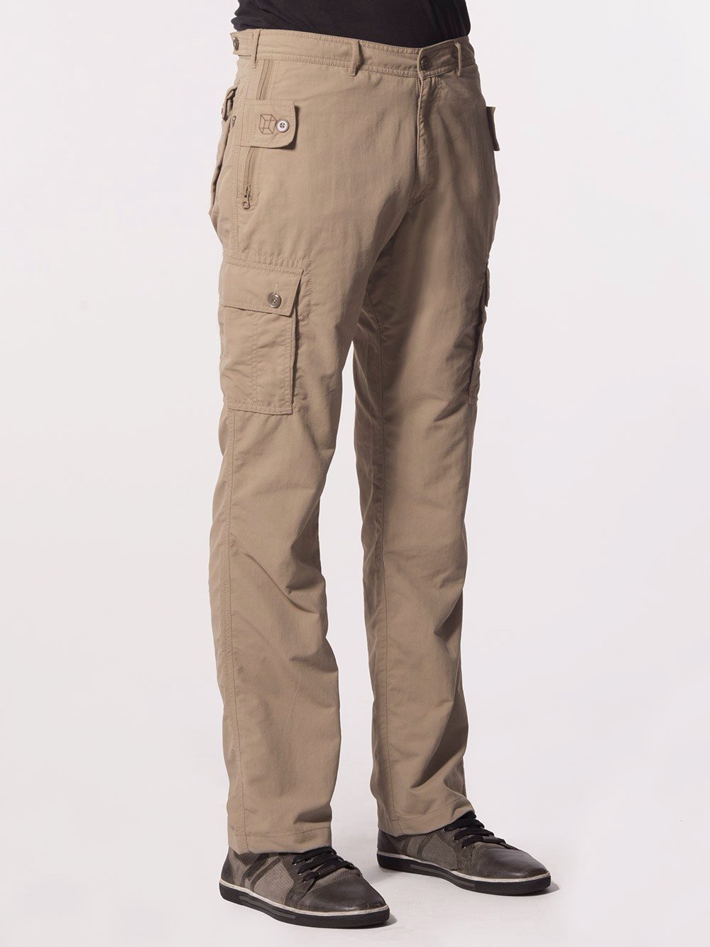 Buy REGULAR BLACK LOW-RISE MULTI-POCKET CARGO PANTS for Women Online in  India