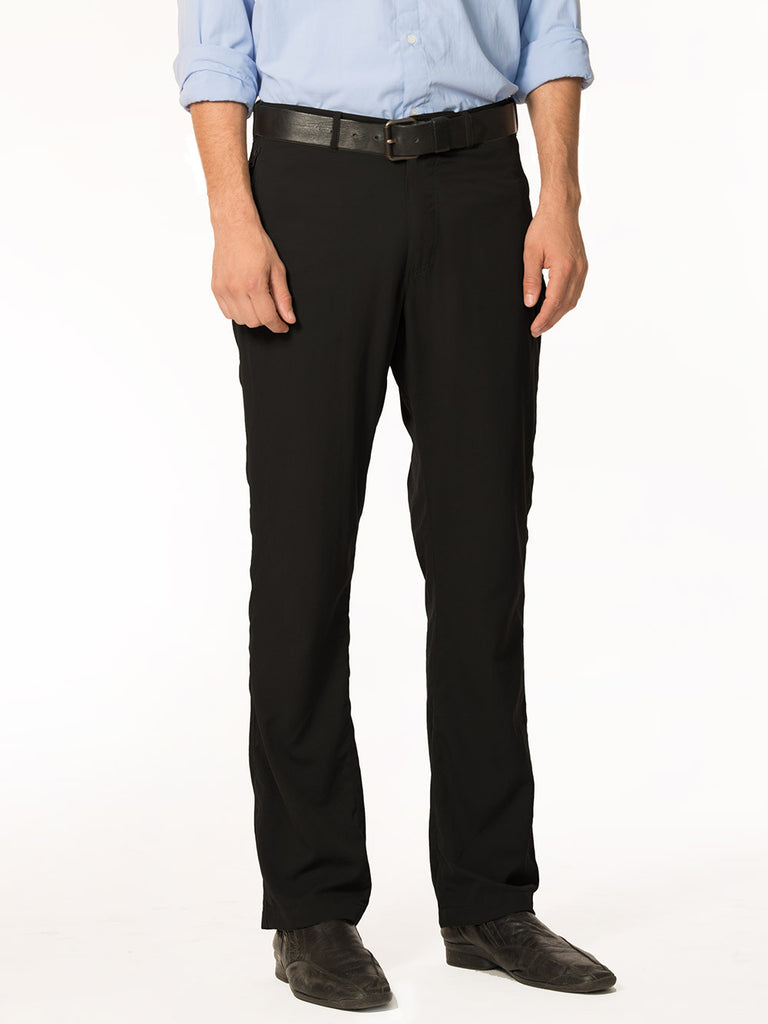mens business travel trousers flat front professional style