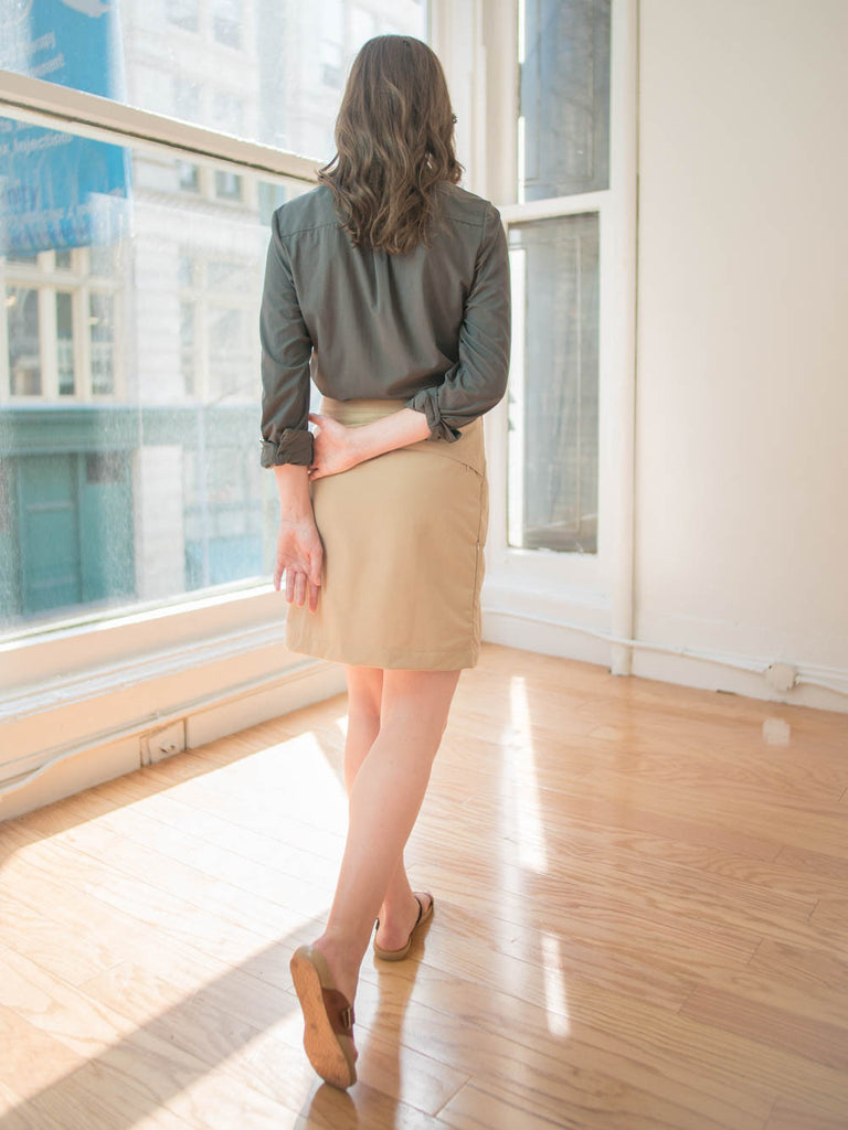 Women's Travel Wrap Skirt: Secure Pockets For Your Travels