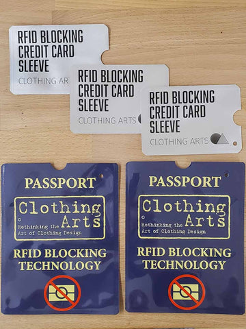 RFID Blocking Multi-Pack: Passport & Credit Card Sleeves